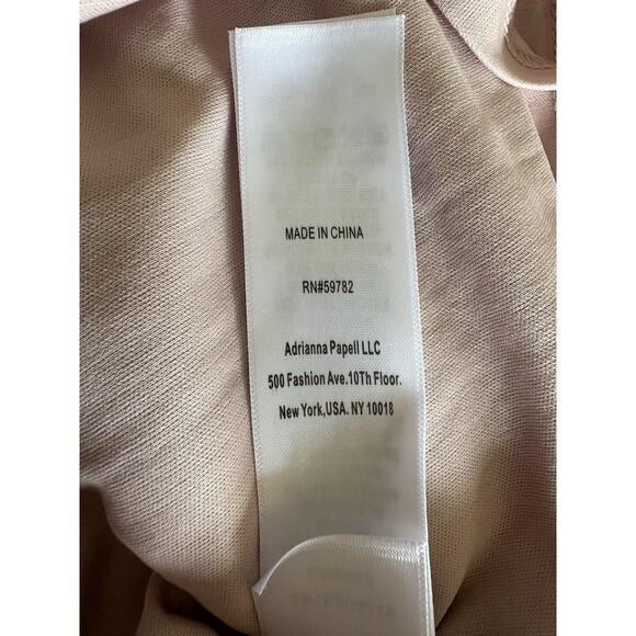 Adrianna Papell Stripe Sequin Mini Slip Dress Sz 2, Rose Gold Cocktail Party - Picture 10 of 12